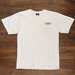 Stussy Light Pink Short Sleeve Pocket Tee
